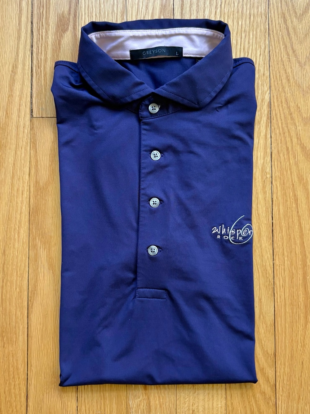 Greyson Men’s Short Sleeve Performance Golf Polo Shirt Large Blue Solid